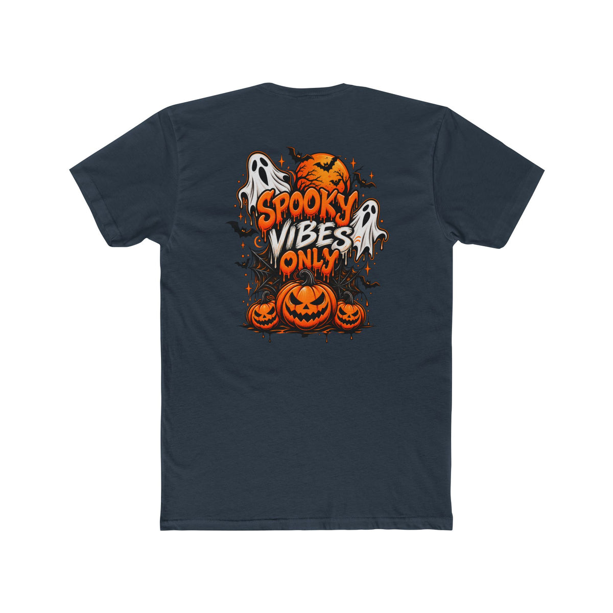 Halloween Pumpkin Tee — "Happy Halloween" Jack-O'-Lantern Crew Shirt