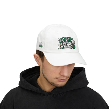 Golf Dad Cap – Embroidered “Always Wash Your Balls” Vintage Golf Hat